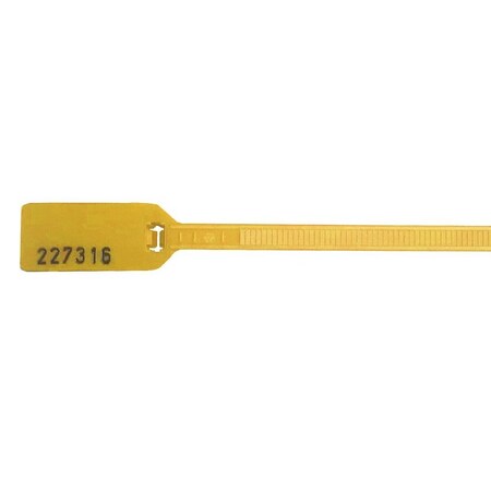 Kable Kontrol Numbered Flag Zip Tie Tags - 6" Long - 100 pc Pack - Yellow CTS6S-YELLOW